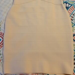 Elegant Cream Bandage Dress